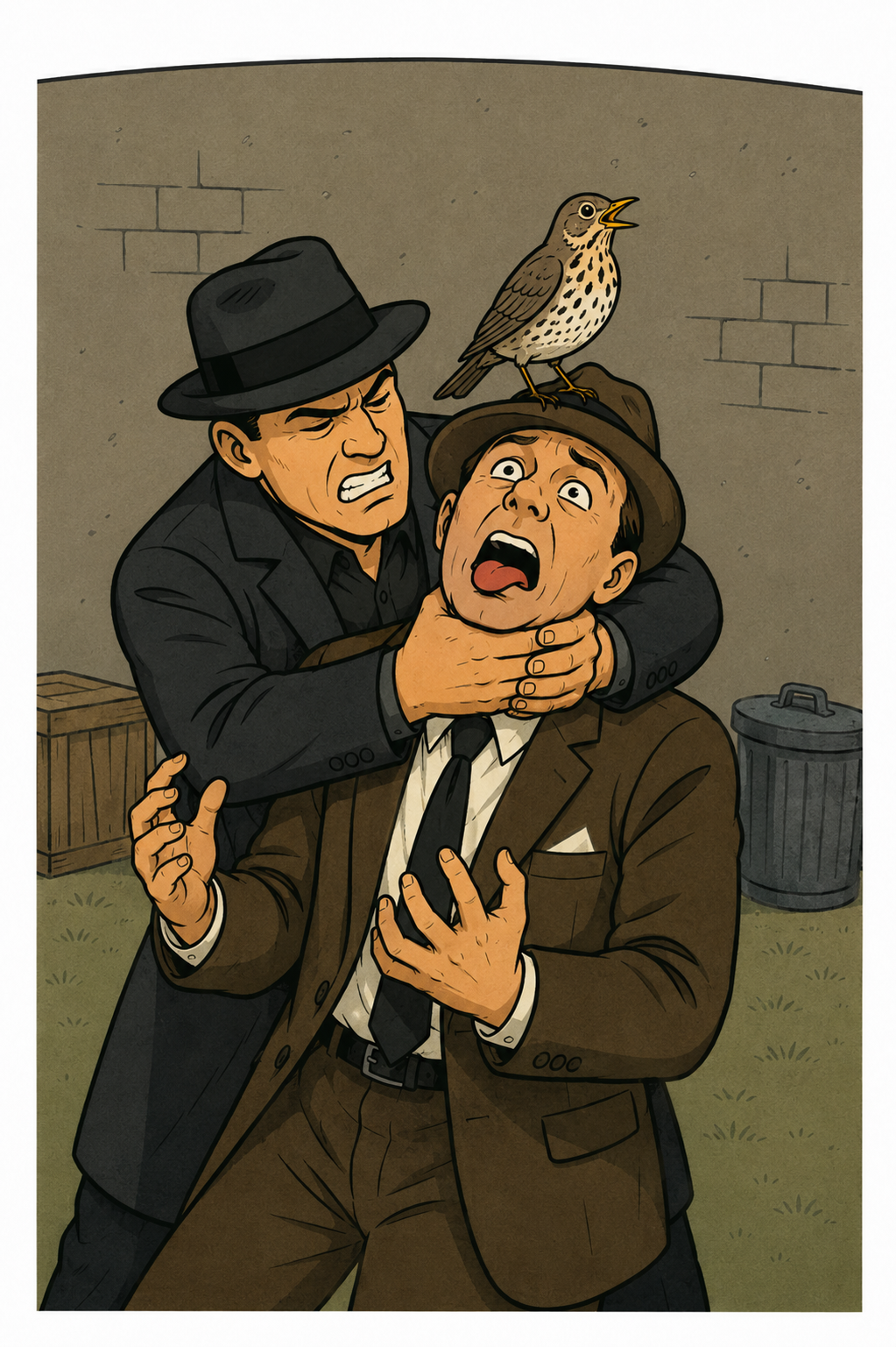 Illustration zu erdrosseln